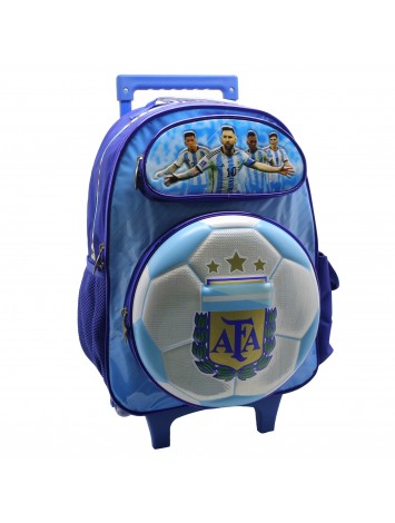 AF112 MOCHILA 16" CON CARRO ARGENTINA AFA