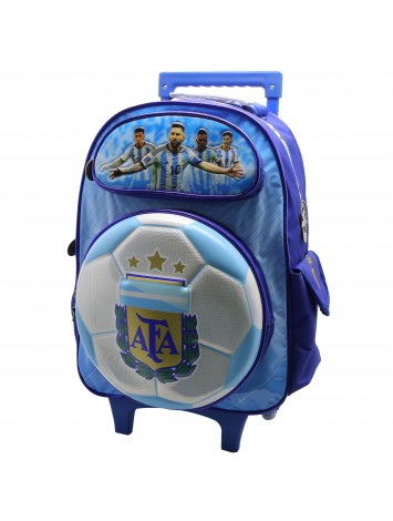 AF112 MOCHILA 16" CON CARRO ARGENTINA AFA