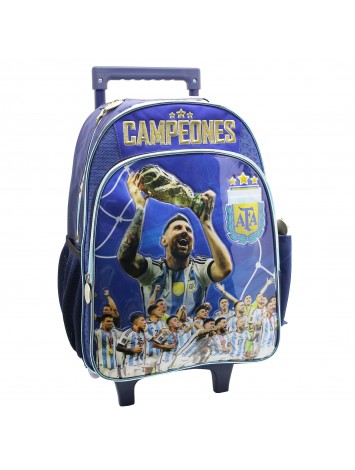 AF113 MOCHILA 16" CON CARRO ARGENTINA AFA