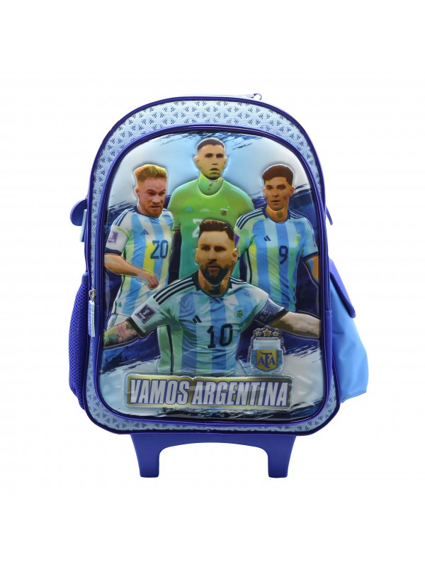 AF116 MOCHILA 16" CON CARRO ARGENTINA AFA