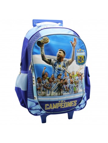 AF120 MOCHILA 18" CON CARRO ARGENTINA AFA