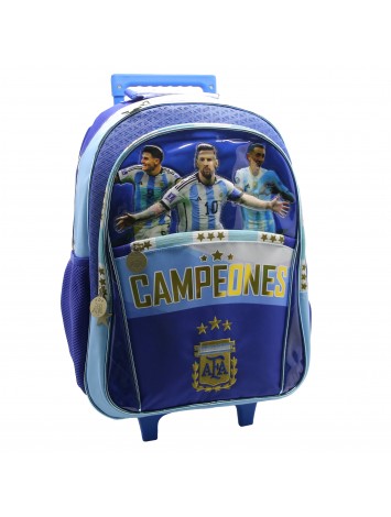 AF122 MOCHILA 18" CON CARRO ARGENTINA AFA