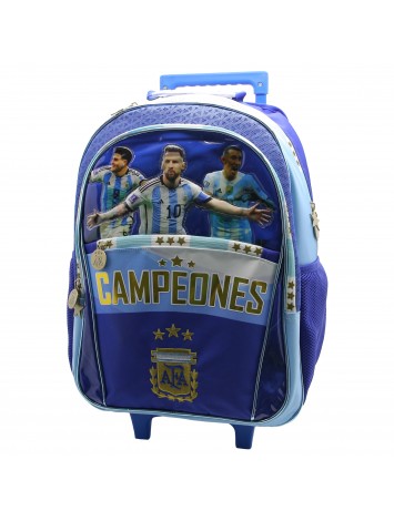 AF122 MOCHILA 18" CON CARRO ARGENTINA AFA