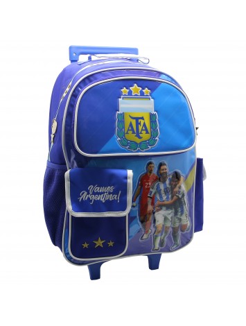 AF123 MOCHILA 18" CON CARRO ARGENTINA AFA