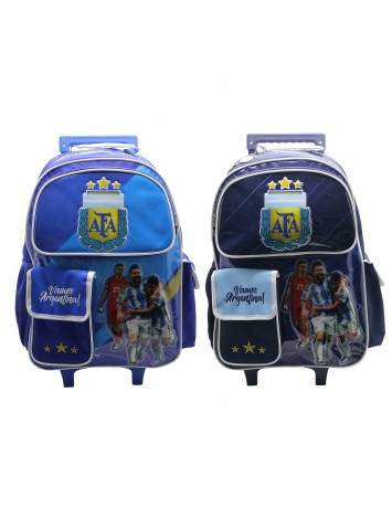 AF123 MOCHILA 18" CON CARRO ARGENTINA AFA