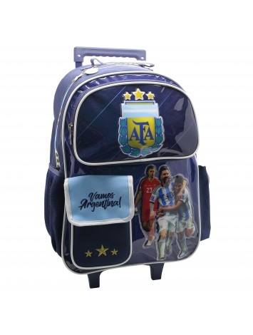 AF123 MOCHILA 18" CON CARRO ARGENTINA AFA