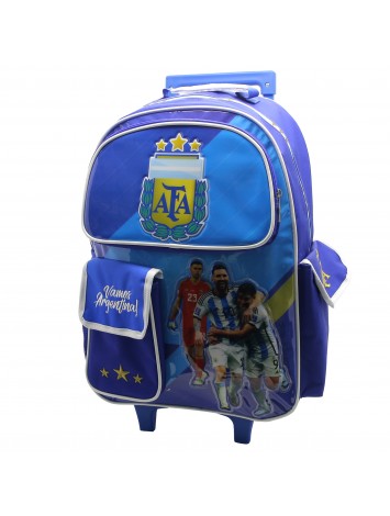 AF123 MOCHILA 18" CON CARRO ARGENTINA AFA