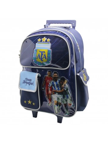 AF123 MOCHILA 18" CON CARRO ARGENTINA AFA