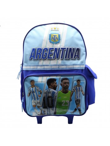 AF119 MOCHILA 18" CON CARRO ARGENTINA AFA
