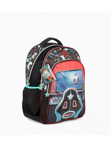 F26473 MOCHILA 18" ESPALDA PRO GAMER FOOTY