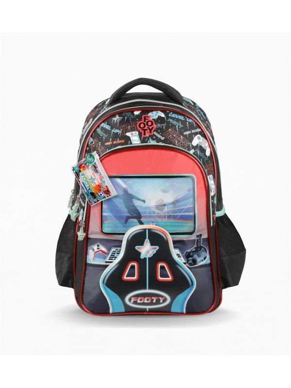 F26473 MOCHILA 18" ESPALDA PRO GAMER FOOTY