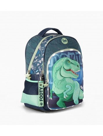 F2203 MOCHILA 18" ESPALDA FOOTY DINOSAURIOS