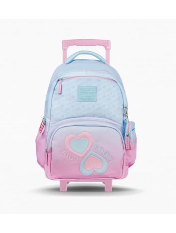 F26321 MOCHILA 18" CON CARRO FOOTY BE HEART
