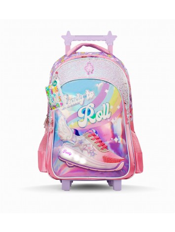 F26401 MOCHILA 18" CON CARRO FOOTY CON LUZ TO ROLL