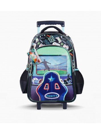 F26471 MOCHILA 18" CON CARRO FOOTY PRO GAMER