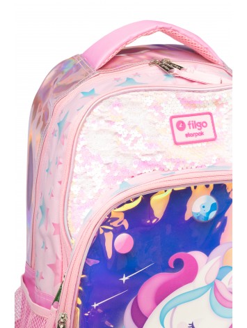 MOCHILA 18" ESPALDA STARPAK UNICORNIO ROSA FILGO