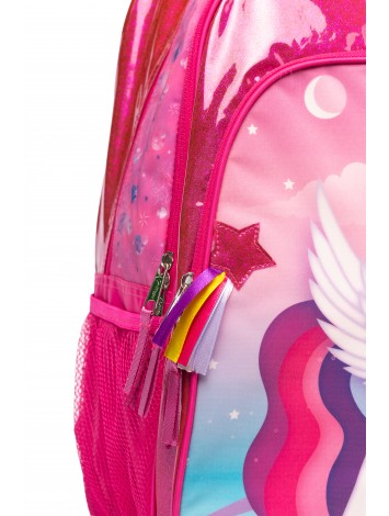 MOCHILA 18" ESPALDA STARPAK UNICORNIO FUCSIA FILGO