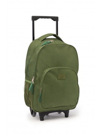 MOCHILA 18" CON CARRO VERDE FILGO