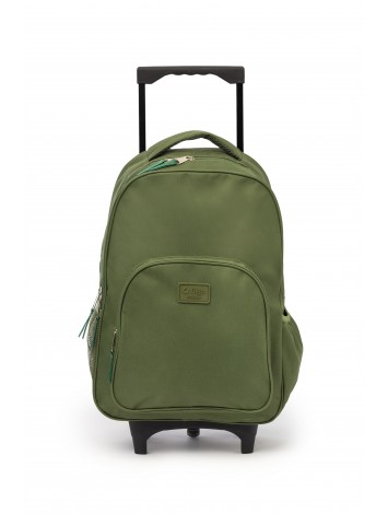 MOCHILA 18" CON CARRO VERDE FILGO