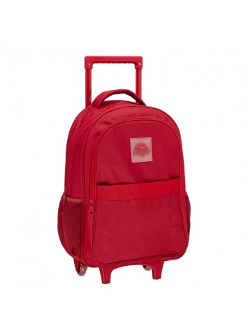 MOCHILA 18" CON CARRO ROJA FILGO