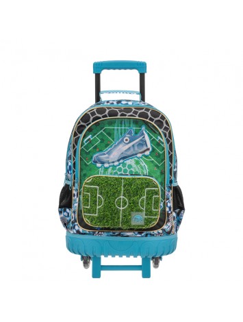 MOCHILA 18" CON CARRO 3D FUTBOL FILGO