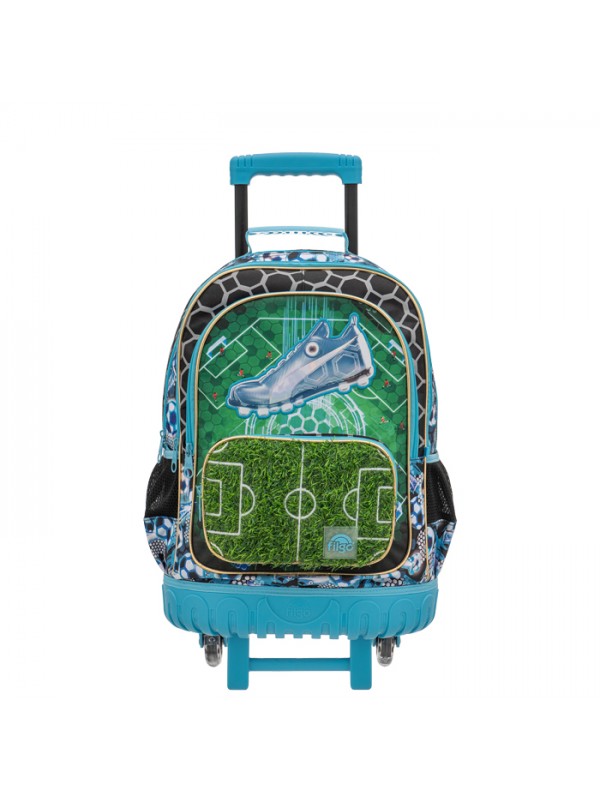 MOCHILA 18" CON CARRO 3D FUTBOL FILGO