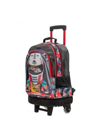 MOCHILA 18" CON CARRO 3D RACER FILGO