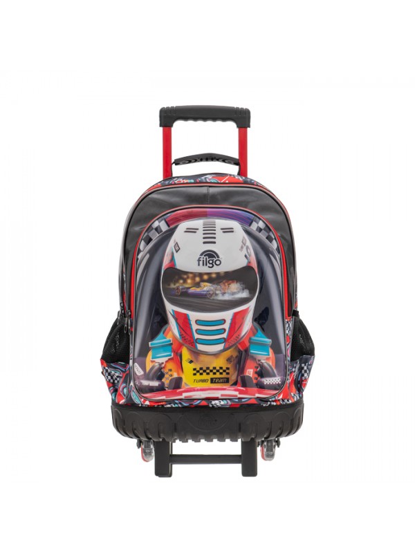 MOCHILA 18" CON CARRO 3D RACER FILGO