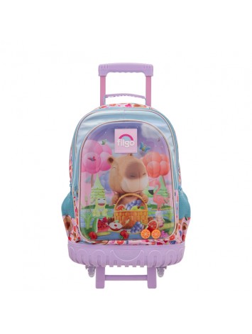 MOCHILA 18" CON CARRO 3D CAPYBARA FILGO