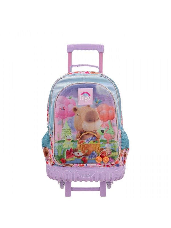 MOCHILA 18" CON CARRO 3D CAPYBARA FILGO