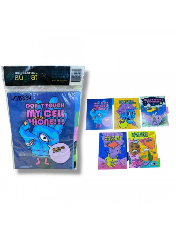 x6 SEPARADOR CON PESTAÑA N°3 AUGRAF NO TOCAR