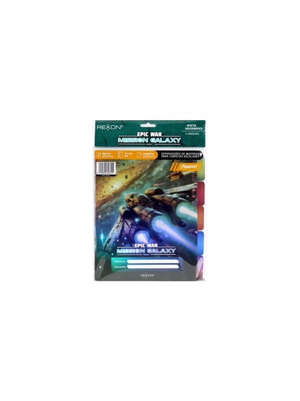 x6 SEPARADOR N°3 REXON MISSION GALAXY