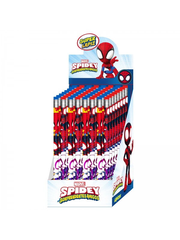 LAPIZ CON GOMA SPIDEY x64