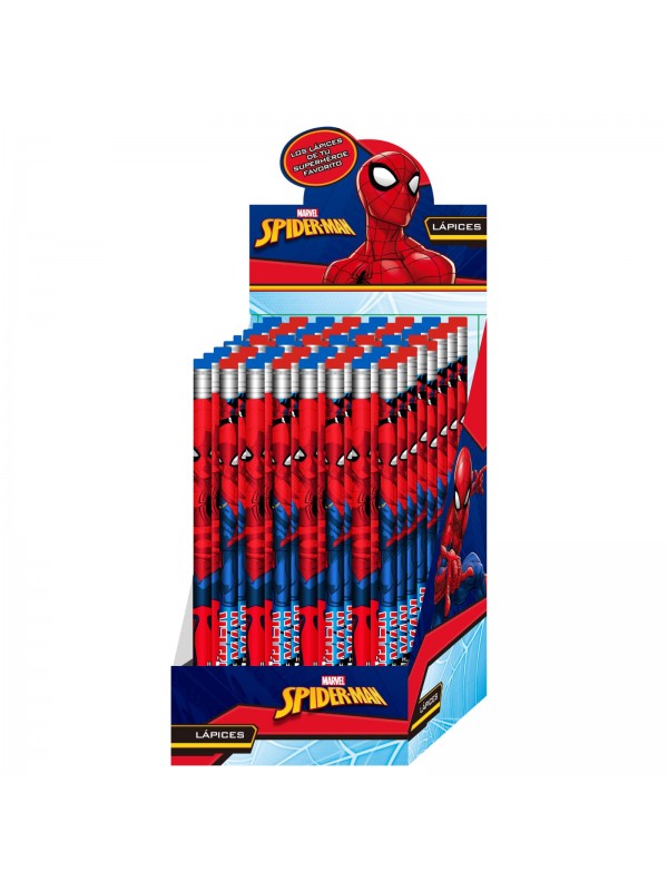 LAPIZ CON GOMA SPIDERMAN x60