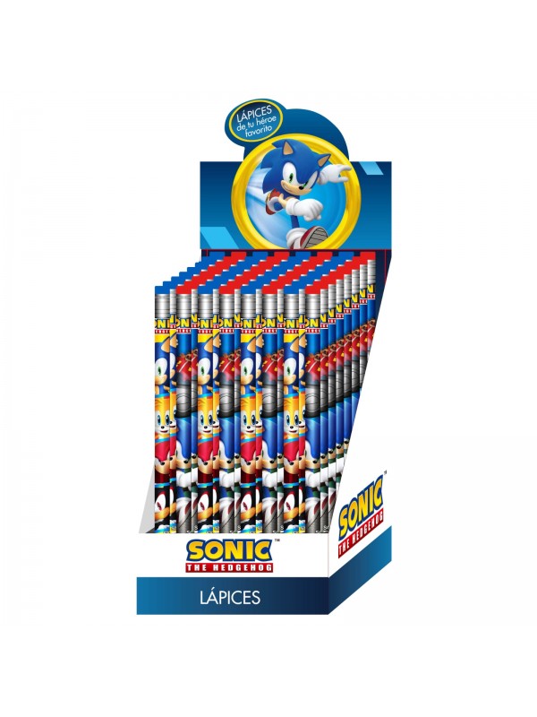 LAPIZ CON GOMA SONIC x64