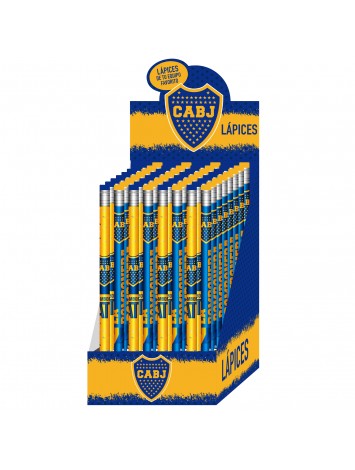 LAPIZ CON GOMA BOCA JUNIORS x64