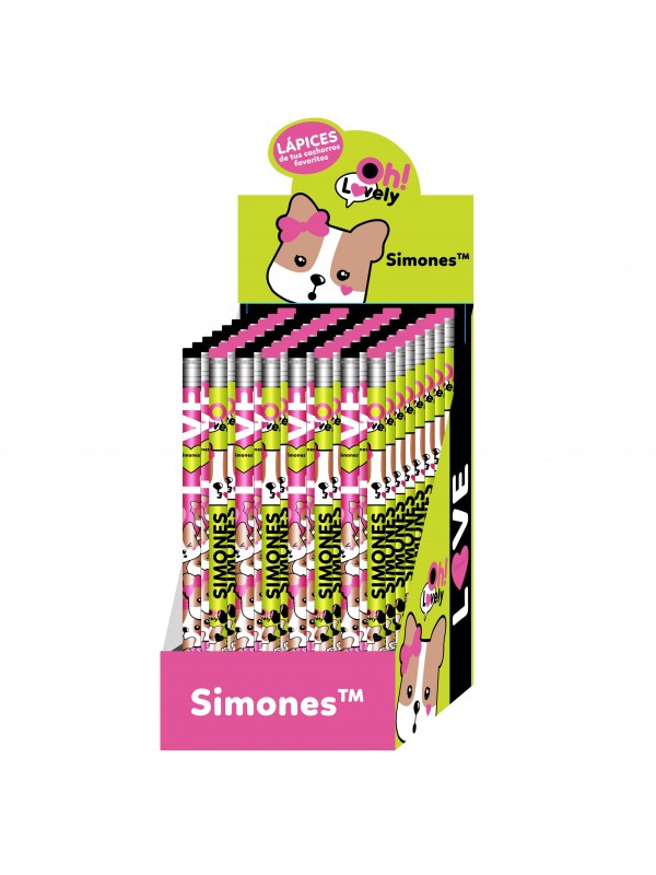 LAPIZ CON GOMA SIMONES x64