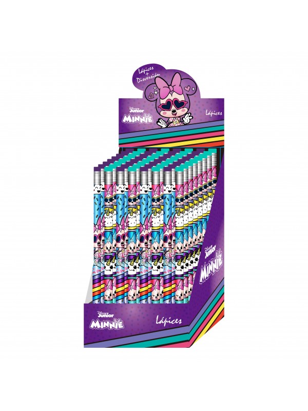LAPIZ CON GOMA MINNIE x64