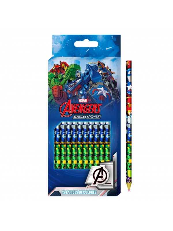 LAPIZ COLOR AVERGERS x12 LARGOS