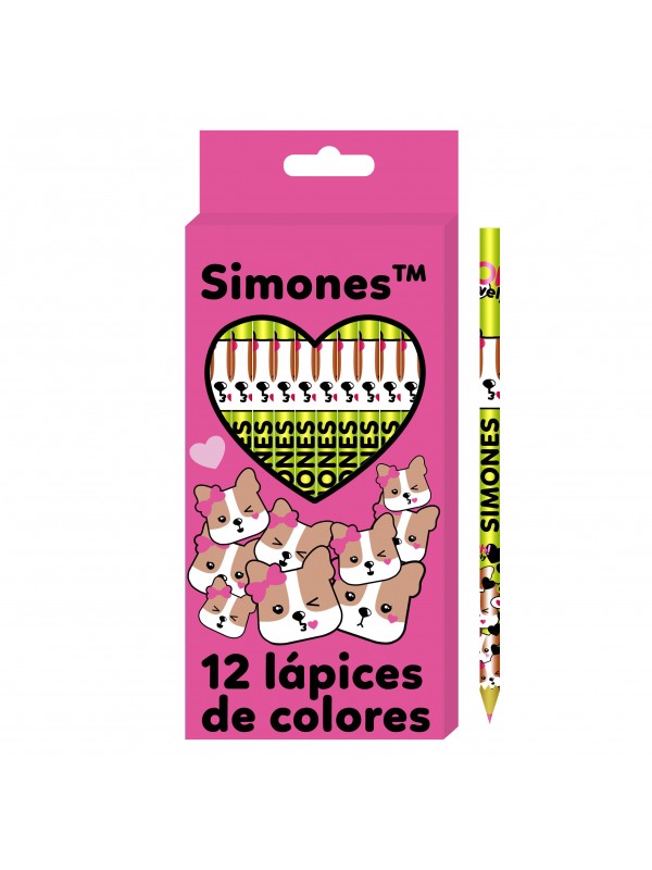 LAPICES x12 LARGOS SIMONES