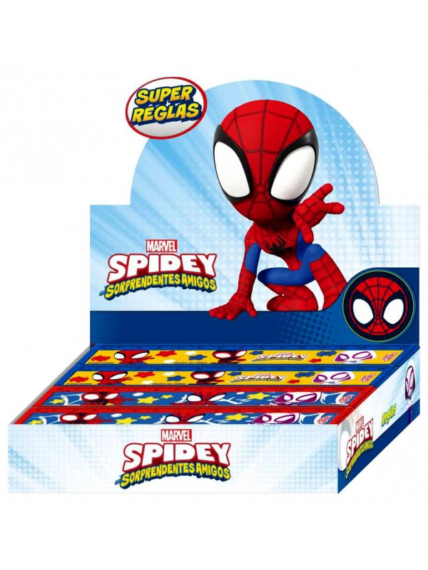 REGLA 15CM SPIDEY x72