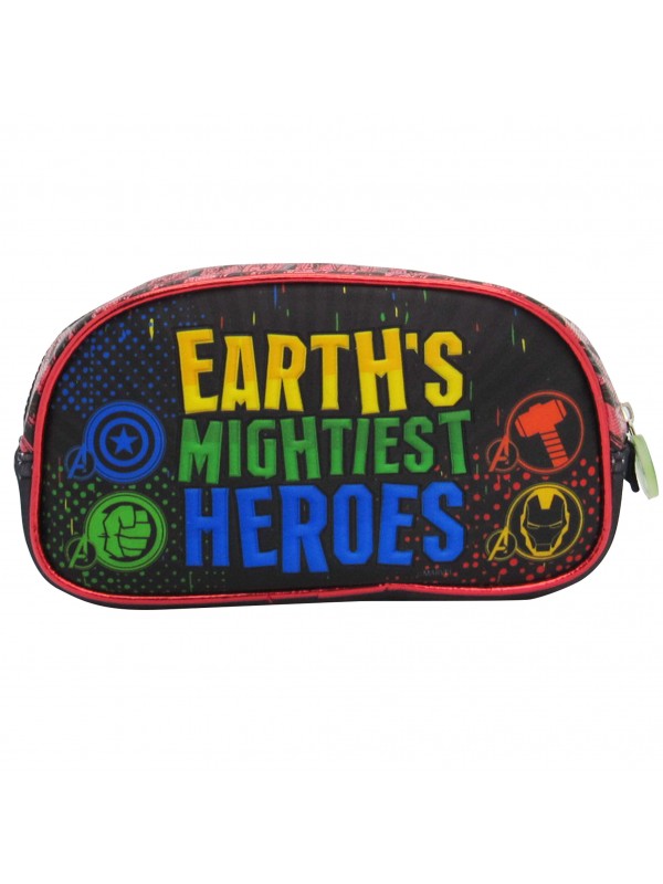 CARTUCHERA CON CIERRE AVENGERS 3D
