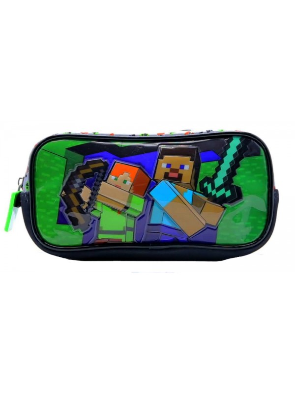 CARTUCHERA 3D 1 CIERRE MINECRAFT
