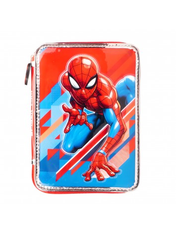 CARTUCHERA 1 PISO CON UTILES SPIDERMAN