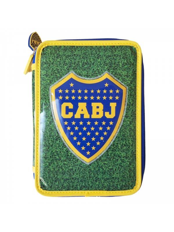 CARTUCHERA 2 PISOS CON UTILES BOCA