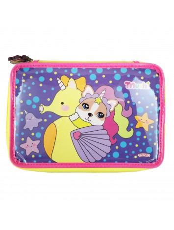 CARTUCHERA 2 PISOS CON UTILES SIMONES