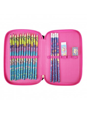 CARTUCHERA 2 PISOS CON UTILES SIMONES