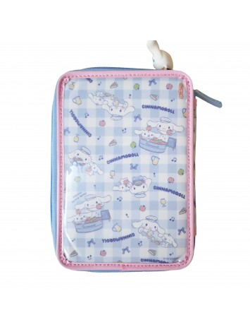 CARTUCHERA 2 PISOS CON UTILES CINNAMOROLL