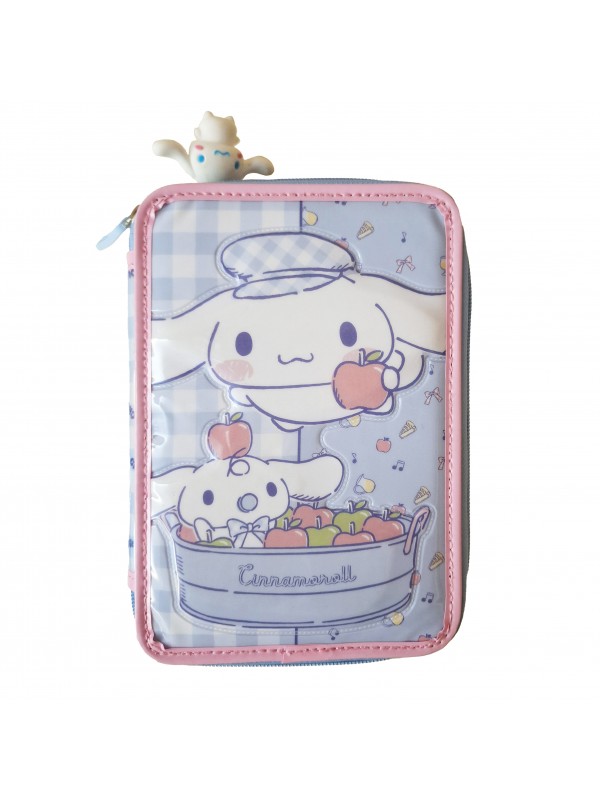 CARTUCHERA 2 PISOS CON UTILES CINNAMOROLL