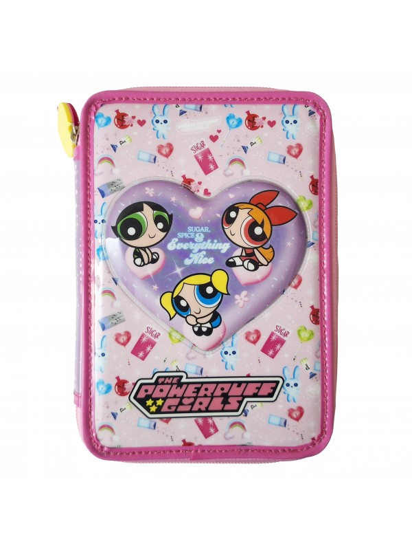 CARTUCHERA 2 PISOS CON UTILES SUPERPODEROSAS